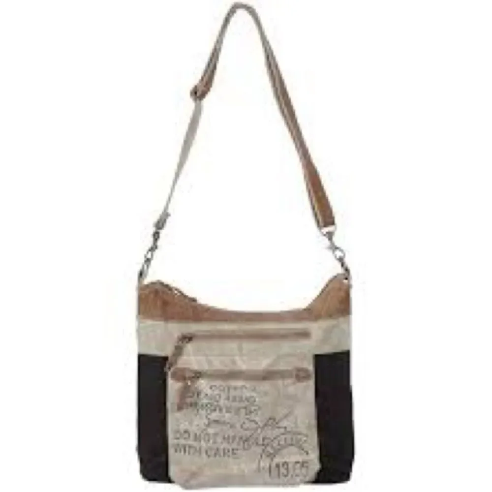 Myra Bag Tan and Black Crossbody